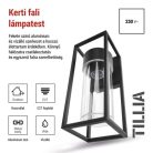 Kerti fali lámpa TILLIA, 12,8 x 11 x 27 cm, 1 x E27, 15 W