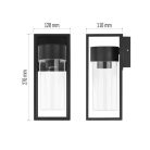 Kerti fali lámpa TILLIA, 12,8 x 11 x 27 cm, 1 x E27, 15 W