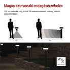 LED napelemes kerti lámpa TERION szürkületérzékelővel, 12,5 x 12,5 x 50 cm