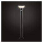 LED napelemes kerti oszloplámpa TERION szürkületérzékelővel, 12,5 x 12,5 x 80 cm