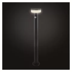   LED napelemes kerti oszloplámpa TERION szürkületérzékelővel, 12,5 x 12,5 x 80 cm