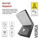 LED napelemes kerti fali lámpa VEREA szürkületérzékelővel, 10,7 x 15,4 x 13 cm