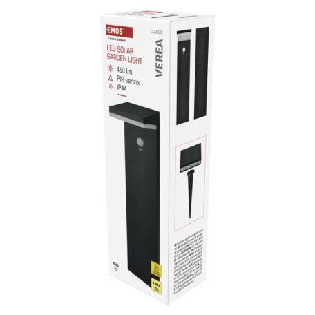 LED napelemes kerti fali lámpa VEREA szürkületérzékelővel, 10,7 x 15,4 x 50 cm