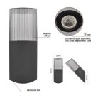 Kerti fali lámpa LANA, 10,6 x 8,8 x 28,5 cm, 1 x E27, 25 W