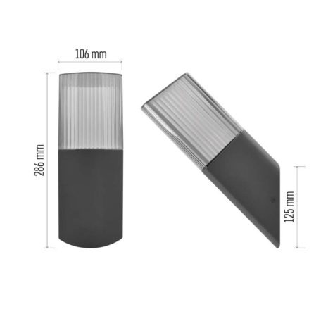 Kerti fali lámpa LANA, 10,6 x 8,8 x 28,5 cm, 1 x E27, 25 W