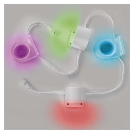 GoSmart LED reflektor - 85 cm-es lánc, 4 rész, 7 W, RGBIC+CCT, dimmelhető, WiFi