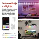 GoSmart LED reflektor - 255 cm-es lánc, 12 rész, 7 W, RGBIC+CCT, dimmelhető, WiFi