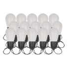 GoSmart LED fényfüzér – 15× parti izzók, 15 m, kültéri és beltéri, RGBIC WiFi