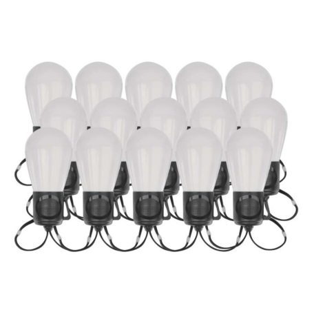 GoSmart LED fényfüzér – 15× parti izzók, 15 m, kültéri és beltéri, RGBIC WiFi