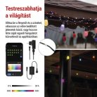 GoSmart LED fényfüzér – 15× parti izzók, 15 m, kültéri és beltéri, RGBIC WiFi