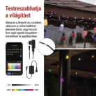 GoSmart LED fényfüzér – 15× parti izzók, 15 m, kültéri és beltéri, RGBIC WiFi