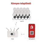 GoSmart LED fényfüzér – 15× parti izzók, 15 m, kültéri és beltéri, RGBIC WiFi