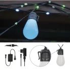 GoSmart LED fényfüzér – 15× parti izzók, 15 m, kültéri és beltéri, RGBIC WiFi
