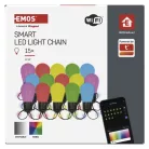 GoSmart LED fényfüzér – 15× parti izzók, 15 m, kültéri és beltéri, RGBIC WiFi