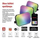 GoSmart kültéri LED reflektor, kezdő készlet, 3 darab, 14 W, RGBIC dimmelhető, WiFi