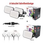 GoSmart kültéri LED reflektor, kezdő készlet, 3 darab, 14 W, RGBIC dimmelhető, WiFi