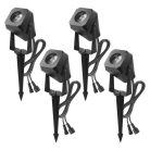 GoSmart kültéri LED spotlámpa, kezdő készlet, 4 darab, 7 W, RGBIC dimmelhető, WiFi