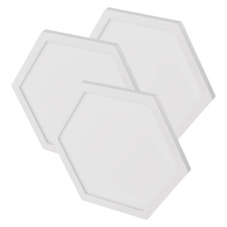 GoSmart LED-es lámpatest Hexagon, kiegészítő készlet,3 rész, 1,8 W, RGBIC dimmelhető, WiFi