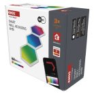 GoSmart LED-es lámpatest Hexagon, kiegészítő készlet,3 rész, 1,8 W, RGBIC dimmelhető, WiFi