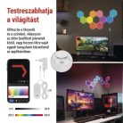GoSmart LED-es lámpatest Hexagon, indító készlet, 10 rész, 19 W, RGBIC dimmelhető, WiFi