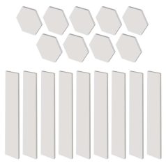   GoSmart LED lámpatest Lines fehér, 9 részből álló, 34 W, RGBIC dimmelhető, WiFi