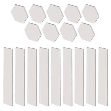 GoSmart LED lámpatest Lines fehér, 9 részből álló, 34 W, RGBIC dimmelhető, WiFi