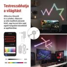 GoSmart LED lámpatest Lines fehér, 9 részből álló, 34 W, RGBIC dimmelhető, WiFi