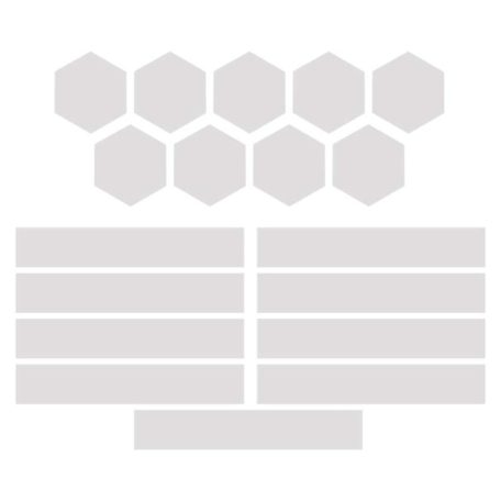 GoSmart LED lámpatest Lines fehér, 9 részből álló, 34 W, RGBIC dimmelhető, WiFi