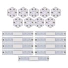 GoSmart LED lámpatest Lines fehér, 9 részből álló, 34 W, RGBIC dimmelhető, WiFi