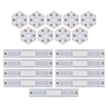 GoSmart LED lámpatest Lines fehér, 9 részből álló, 34 W, RGBIC dimmelhető, WiFi