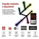 GoSmart LED-es lámpatest Lines fekete, 9 részből álló, 34 W, RGBIC dimmelhető, WiFi