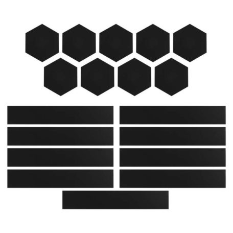 GoSmart LED-es lámpatest Lines fekete, 9 részből álló, 34 W, RGBIC dimmelhető, WiFi