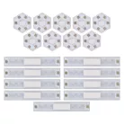 GoSmart LED-es lámpatest Lines fekete, 9 részből álló, 34 W, RGBIC dimmelhető, WiFi