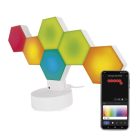 GoSmart LED asztali lámpa Hexagon fehér, 6 részből álló, RGBIC dimmelhető, WiFi