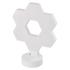 GoSmart LED asztali lámpa Hexagon fehér, 6 részből álló, RGBIC dimmelhető, WiFi