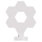 GoSmart LED asztali lámpa Hexagon fehér, 6 részből álló, RGBIC dimmelhető, WiFi