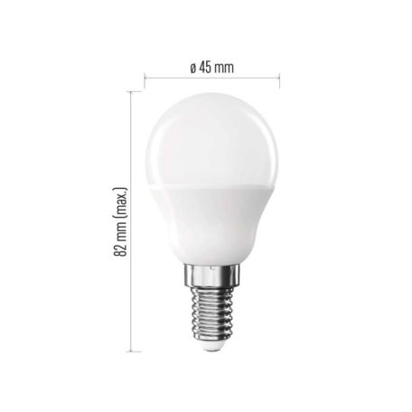 LED izzó Basic MINI GLOBE E14 / 8,8 W (60 W) / 806 lm / Meleg fehér