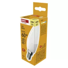   LED izzó Basic Candle E14 / 8,8 W (60 W) / 806 lm / Meleg fehér