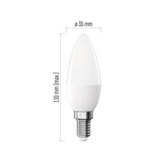   LED izzó Basic Candle E14 / 8,8 W (60 W) / 806 lm / Természetes fehér