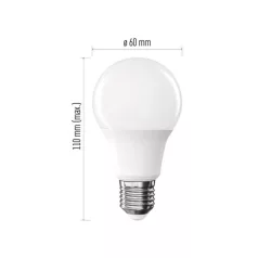   LED izzó Basic A60 / E27 / 8,8 W (60 W) / 806 lm / Meleg fehér