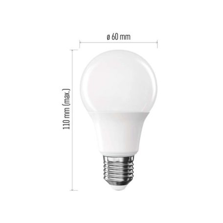 LED izzó Basic A60 / E27 / 8,8 W (60 W) / 806 lm / Természetes fehér