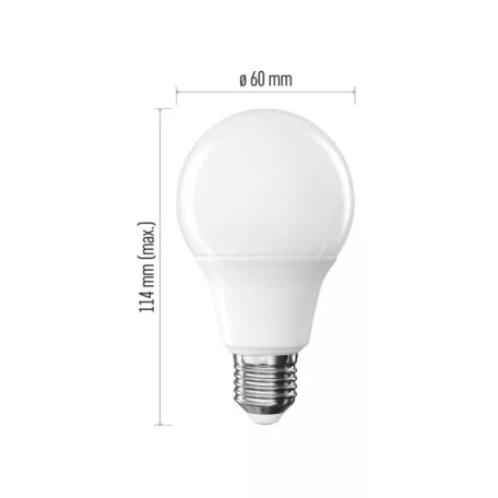LED izzó Basic A60 / E27 / 11W (75 W) / 1055 lm / Természetes fehér