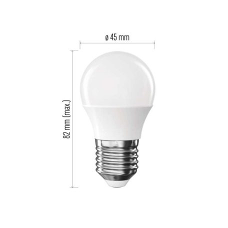 LED izzó Basic Mini Globe / E27 / 5,5 W (40 W) / 470 lm / Természetes fehér