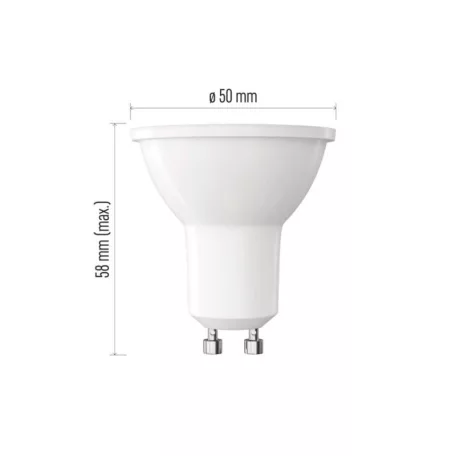 LED izzó Basic MR16 / GU10 / 2,9 W (25 W) / 250 lm / Természetes fehér