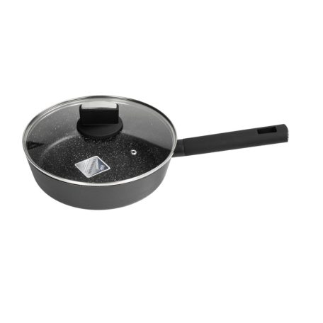 Zilan ZLN0874 Spotty Chef magasfalú serpenyő fedővel, 24 cm, 2,4 literes, tapadásmentes bevonat