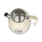 Zilan ZLN1184 retró vízforraló, 2200 W, 1,7 literes, hőmérsékletkijelzés, 360°-ban forgatható állvány, fehér
