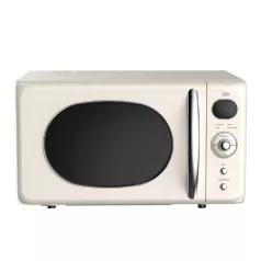   Zilan ZLN1245 retró mikrohullámú sütő, 700 W, 20 liter, 6 fokozat, LED kijelző, gyerekzár, elektronikus vezérlő, bézs
