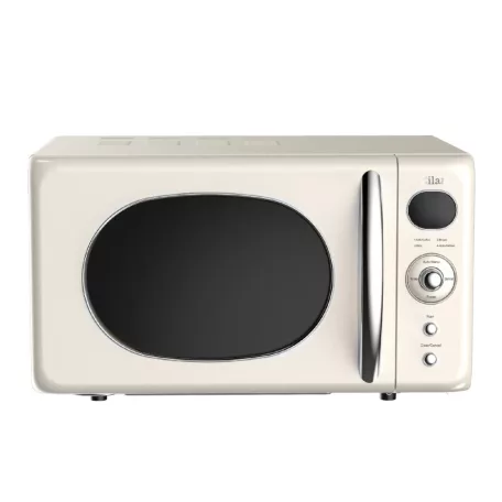 Zilan ZLN1245 retró mikrohullámú sütő, 700 W, 20 liter, 6 fokozat, LED kijelző, gyerekzár, elektronikus vezérlő, bézs