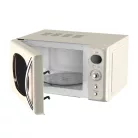 Zilan ZLN1245 retró mikrohullámú sütő, 700 W, 20 liter, 6 fokozat, LED kijelző, gyerekzár, elektronikus vezérlő, bézs