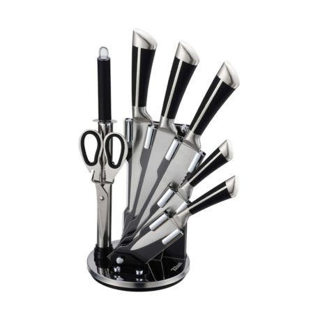 Zilan ZLN1634 8 darabos késkészlet, állvánnyal, 3CR13 rozsdamentes acél, mosogatógépben mosható
